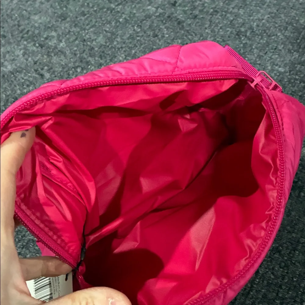 Vera Bradley PEACOCK PINK Quilted Cosmetic Bag - Picture 3 of 3